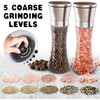 LunarFiery Salt and Pepper Grinder Set, Adjustable Coarseness Coarse &