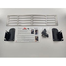 Mountains2Metal Plain Rectangles Brushed Stainless Steel Grille Insert Compatible with 2015-2019 Chevy Silverado 2500 3500 HD M2M #400-10-3