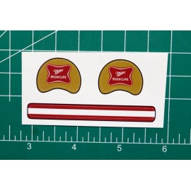 Miller High Life Beer Football Gumball Helmets Custom DIECUT DECAL SHEET ONLY