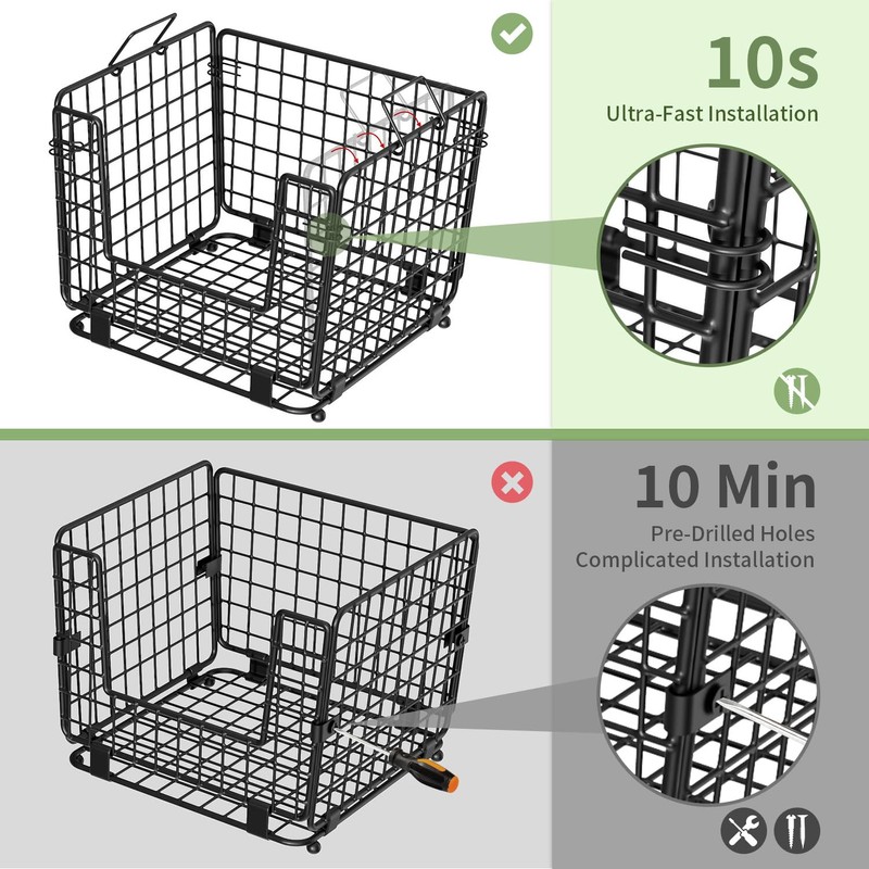 Wire Storage Basket for Kitchen Pantry: GGIU Stackable Kitchen Counter