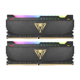 Patriot Viper Steel RGB DDR4 32GB (2 x 16GB) 3200MHz CL 19-19-19-43 UDIMM Low-Latency Gaming Memory Kits - PVSR432G320C6K