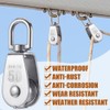 2PCS Heavy Duty Single Pulley M50 Pulley System Stainless Steel