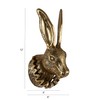 Creative Co-Op Cast Aluminum Rabbit Head with Ruff Collar Wall