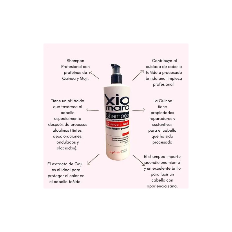 Shampoo Con Proteinas De Quinoa & Goji Para Cabello Teñido