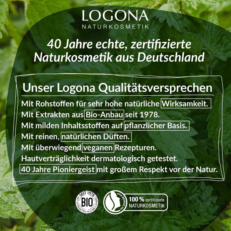 LOGONA Naturkosmetik Organic Aloe Vera Moisturising Shampoo