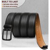 KEMISANT Men Belt-Genuine Leather Belt for Men Dress Casual Golf