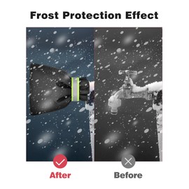 Outside Tap Covers 2Pcs, Shield Your Outdoor Tap from Freezing and Bursting with Our Durable Insulated Tap Cover Featuring a Reflective Strip, Waterproof Design, and Thickened Thermal Jacket
