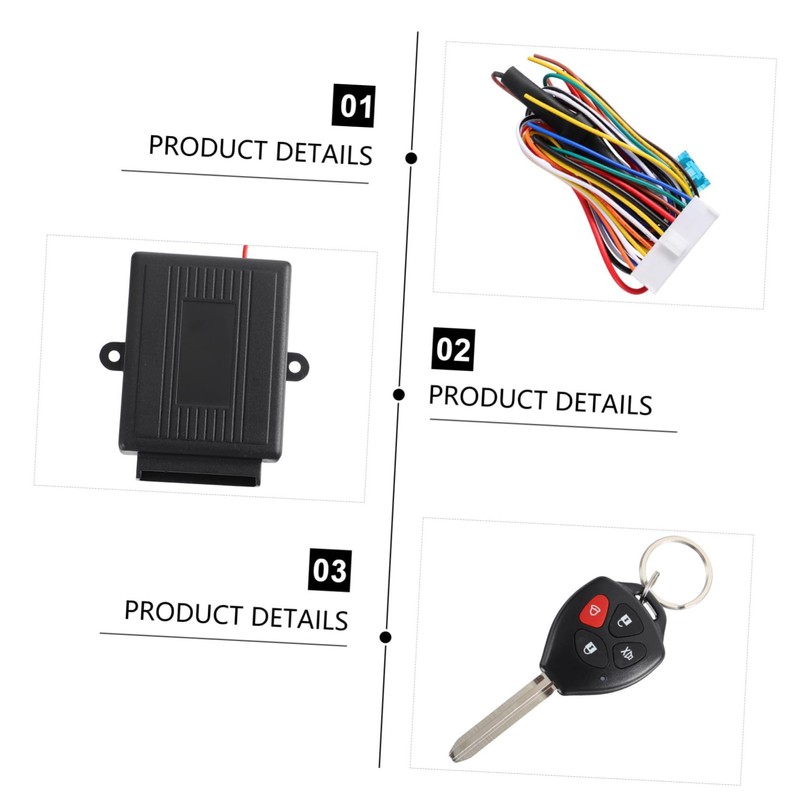 BIUDECO Car Security System 12v Remote Control Lock Theft Alarm