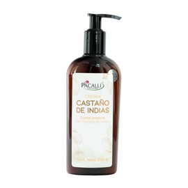 Crema Castaño de Indias, Crema Corporal Pacalli - 250g, para Piernas y Pies Cansados o Hinchados | Con Extractos de Origen Natural de Hamamelis, Gotu Kola y Árnica