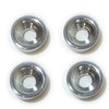 set of 4 guitar neck joint bushing/washers in chrome including