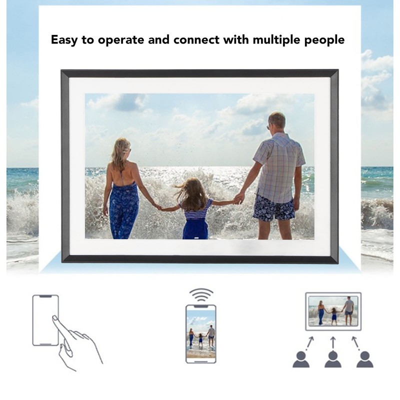 10 Inch WiFi Digital Picture Frame IPS Touch Screen App