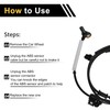X AUTOHAUX ABS Wheel Speed Sensor ABS Sensor No.HC3Z2C204B/HC3Z2C204C for
