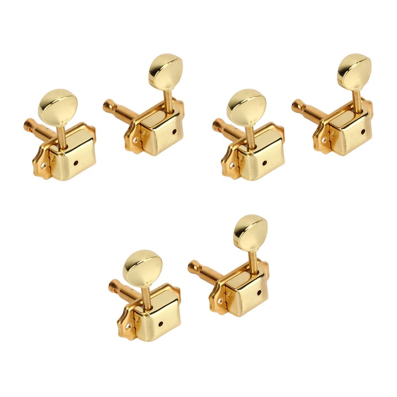 6 Pcs String Tuning Pegs 3L3R High Strength Metal Machine