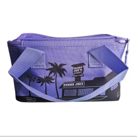Trader Joe's Valentines Day Mini Insulated Tote Bag Choose Pink or Lavender - Purple