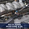 GlowShift 3/8" Quick-Connect EFI Fuel Line Fuel Pressure Sensor Adapter
