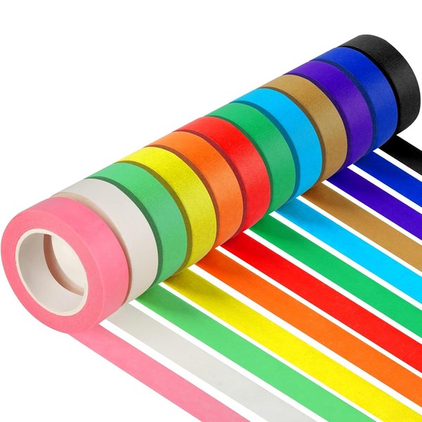 Klick Industrial Colored Masking Tape, 1" x 60 Yards -