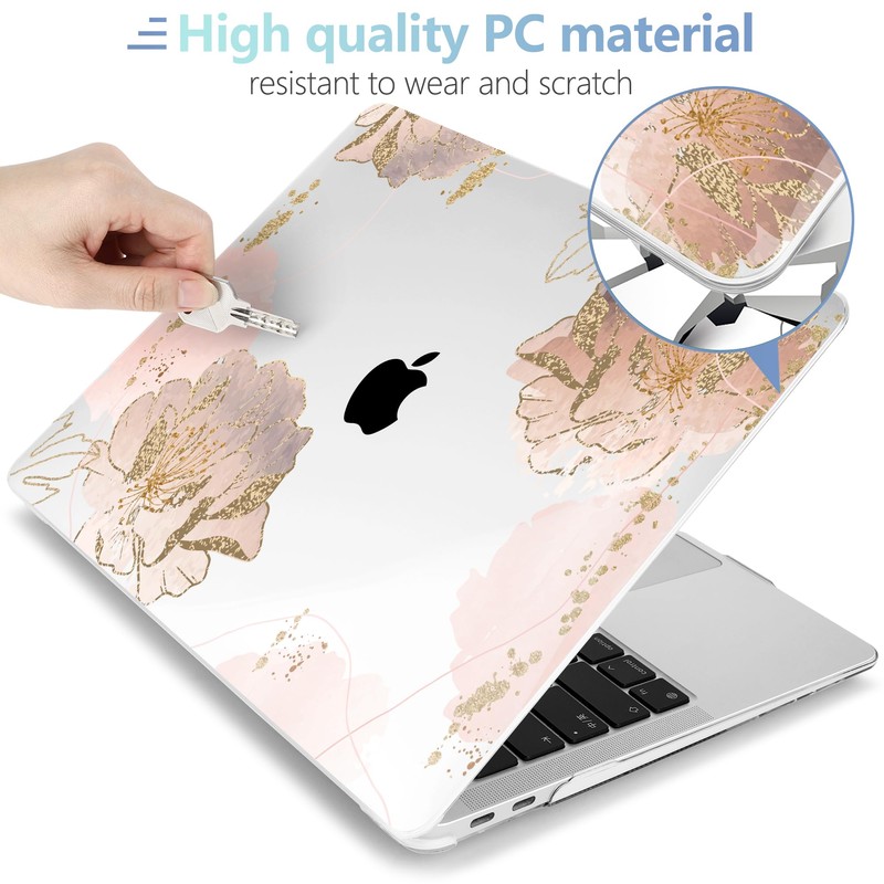 MEEgoodo for MacBook Air 13.3 inch Case 2021 2020 2019
