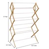 Household Essentials Folding Clothes Drying Rack, Wood Frame with Vinyl