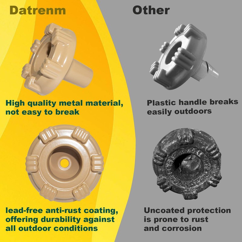 Datrenm RK-14MH Outside Faucet Repair Kit Metal Handle Compatible with