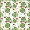 20 Napkins Ladybird Flying Around Clover Leaves | Happiness |