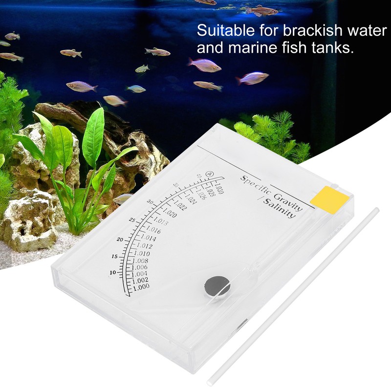 Accurate Sea Hydrometer Saltwater Salinity Meter Specific Gravity Test for