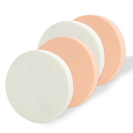 myonly 4pcs big Round Makeup Sponges is suitable for eye foundation, blush application, forehead and cheeks, large area of makeup, soft and thick, fast makeup, dry and wet, no scumming (pick of four)