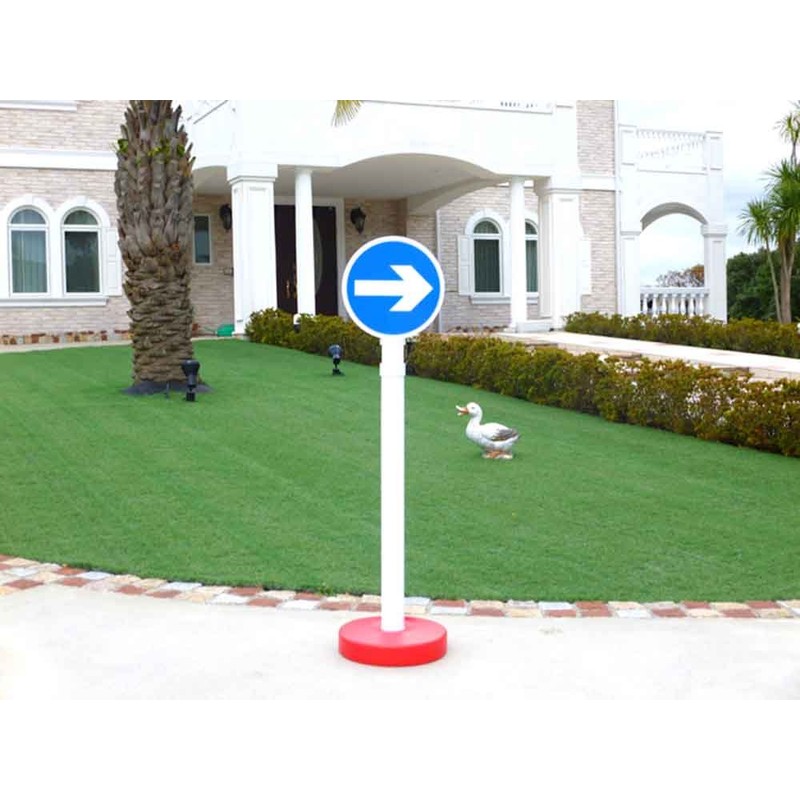 Cowboy Color Plastic Pole Sign Plate (Arrow)