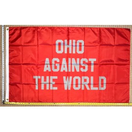 Unbranded Ohio Against The World Flag FREE SHIPPING RGL OSU Browns Dorm Beer Sign USA 3x5'
