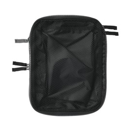 MUJI OHH62A4A Polyester Sorting Case, Compression Type, Black, S, Approx. 7.9 x 10.2 x 3.9 inches (20 x 26 x 10 cm)