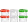 EONJOE 4oz Plastic Containers with Lids Reusable Dishwasher Freezer Safe