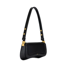 JW PEI Joy Bag, Women's 2-Way Crossbody Bag, Small Shoulder Bag, Adjustable Length, Mini Crossbody Bag, 90s Style, Lightweight, Cute, Small Bag, Black