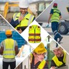 HYCOPROT High Visibility Reflective Safety Vest with 16 Pockets ANSI/ISEA