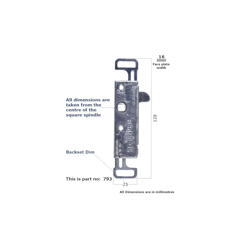 Kenrick Sentrilock Slimline Upvc Window Lock Gear Box