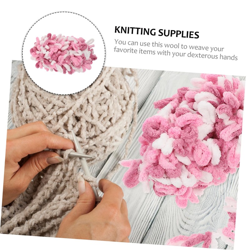 OHPHCALL 1 Roll Thick Warm Crochet Knitting Yarn Soft Wool