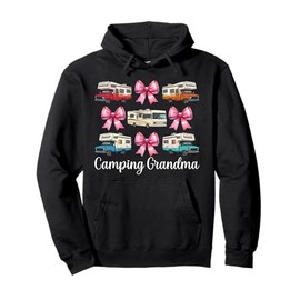 Camping Grandma RV Camping Camper Motorhome Nana Coquette Pullover Hoodie
