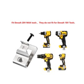 N268241 N086039 Belt Clips Dewalt 304 Stainless Steel Drill Clips Tool Hooks for Dewalt 20V Power Tools, Compatible with DCD980, DCD985, DCD980L2, DCD985L2（10-pcs)