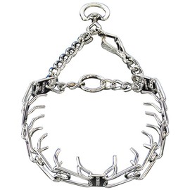 Herm Sprenger Chrome Plated Steel Training Prong Collar with Quick Release Snap for Dogs (23in (58cm) x 3.2mm)