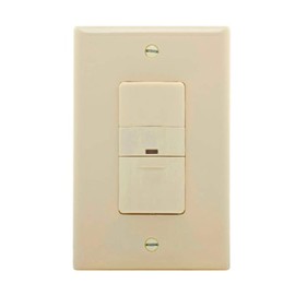 EATON Wiring OS306U-LA-K Devices 3-Way Occupancy Sensor Decorator Light Switch, White