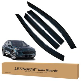 LETINGFAR LETINGFAR Window Visors Rain Guards for Ford Escape 2020 2021 2022 2023 2024 2025 Accessories, Wind Deflectors Vent Shades for Ford Escape