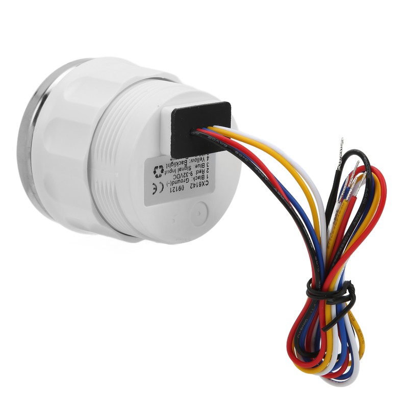 Oil Pressure Gauge Pointer 52mm/2.0in 10‑184Ω Colourful Backlight Adjustable Universal