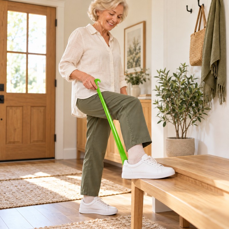 Long Handle Shoe Horn for Seniors – 16.73 Inch Extra