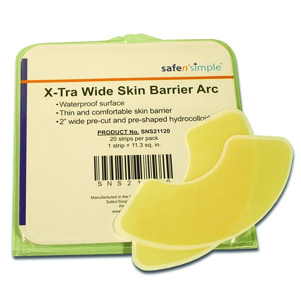 X-Tra Wide Skin Barrier Arc Pack of 20