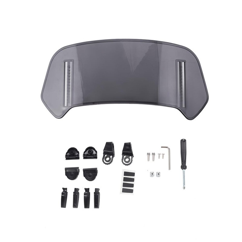 LimCryspp Motorcycle Windshield Extender Small Windshield Extender Block, Adjustable Clip