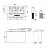 Wilkinson WOV06 2-1/8 inch 2-Point ST Guitar Tremolo Bridge for