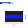 DUSCOKE 3PCS Reflective Police Thin Blue Line Car Sticker Decal,