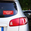 Trump Four More Years 2024 Bumper Sticker Decal (3.37" x