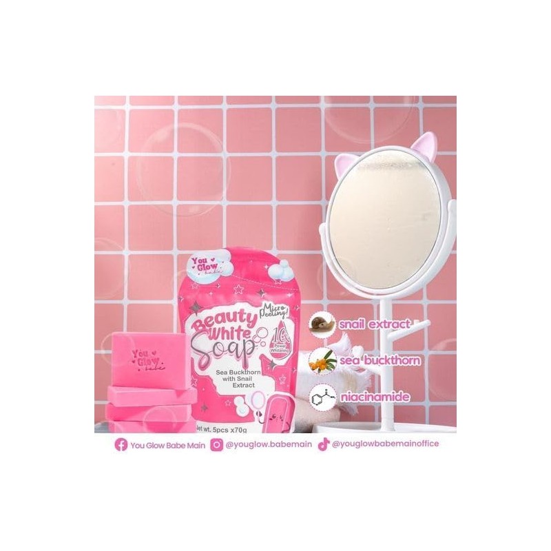 Beauty White Soap with Sea Buckthorn and Snail Extract, 5