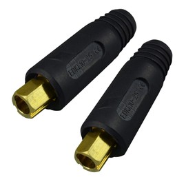 Welding Cable Joint Quick Connector Female DINSE-Style 100Amp-200Amp 16-25 SQ-MM 2pk