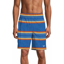 Speedo Hydro Volley - Pantalones cortos de natación para hombre, Speedo Blue Stripe, Medium