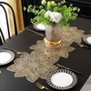 Hosoncovy PVC Hollow Table Runner Non-slip Flower Decorative Lotus Table